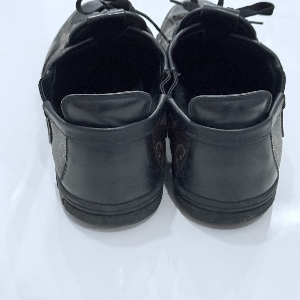 Louis Vuitton Monogram Black and Brown Sneakers - Picture 4 of 6
